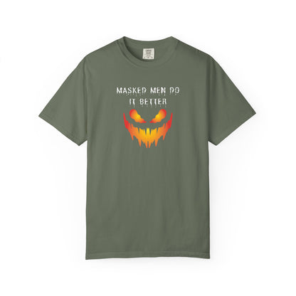 Halloween Graphic T-Shirt - 'Masked Men Do It Better'