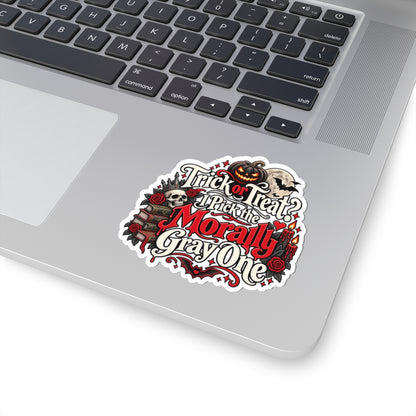 Trick or Treat? I Pick the Morally Gray One Sticker | BookTok Decal