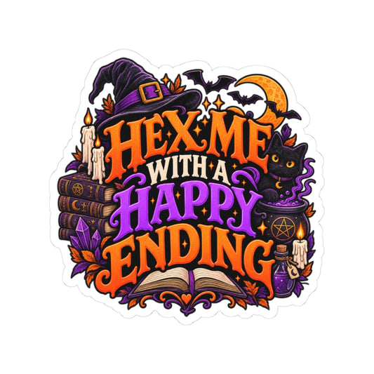Hex Me With a Happy Ending Sticker | Witchy Romance Decal