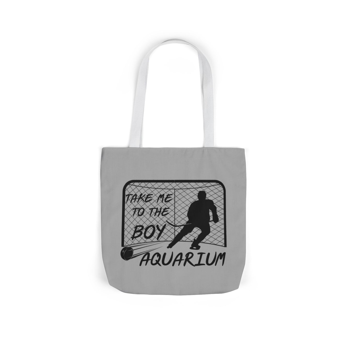Take Me to the Boy Aquarium Tote Bag | Hockey Fan Canvas Tote