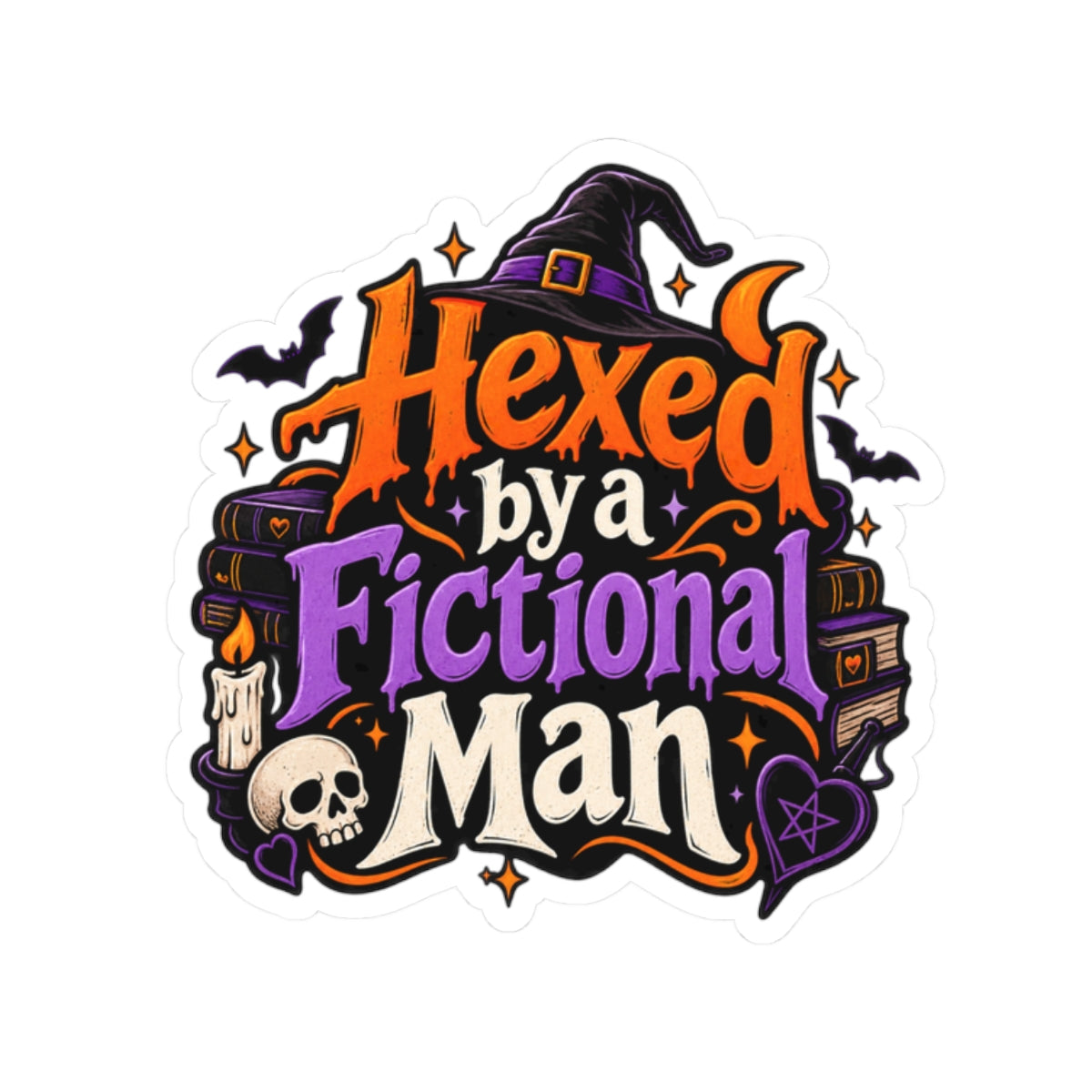 Hexed by a Fictional Man Sticker | Witchy Romance Decal
