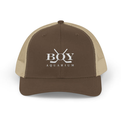 Boy Aquarium Hockey Trucker Cap | Embroidered Logo Hat