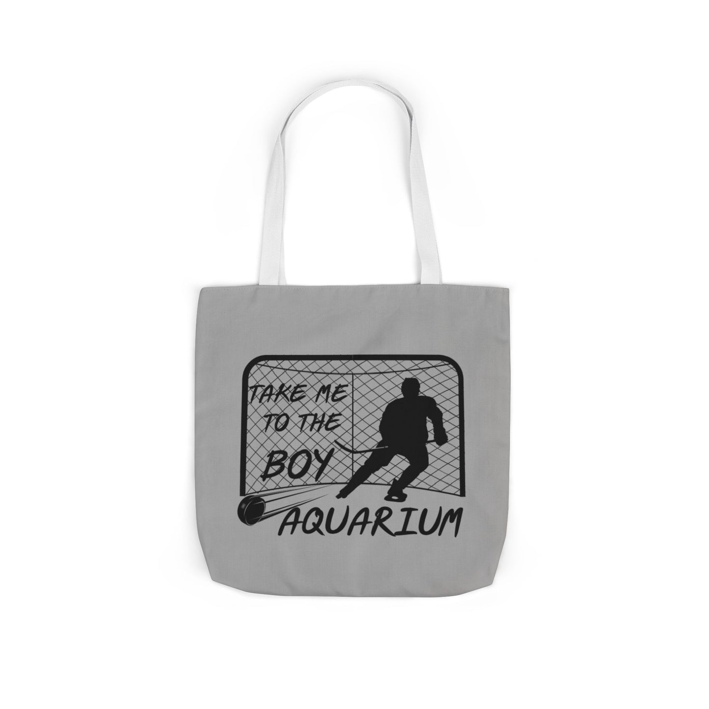 Take Me to the Boy Aquarium Tote Bag | Hockey Fan Canvas Tote