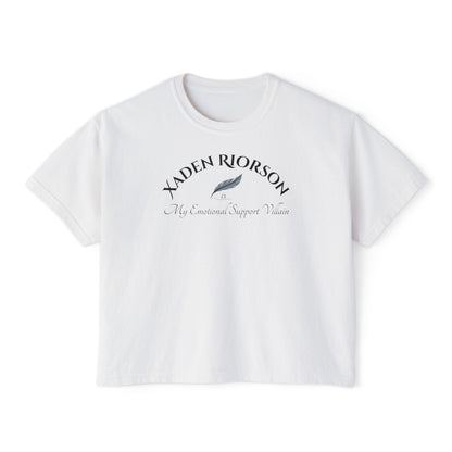 Xaden Cozy Supportive Boxy Tee for Women, Casual Everyday Wear, Gift for Friends, Motivational Women's T-Shirt, Cute Summer Top
