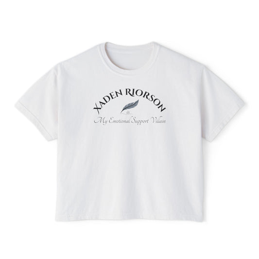 Xaden Cozy Supportive Boxy Tee for Women, Casual Everyday Wear, Gift for Friends, Motivational Women's T-Shirt, Cute Summer Top