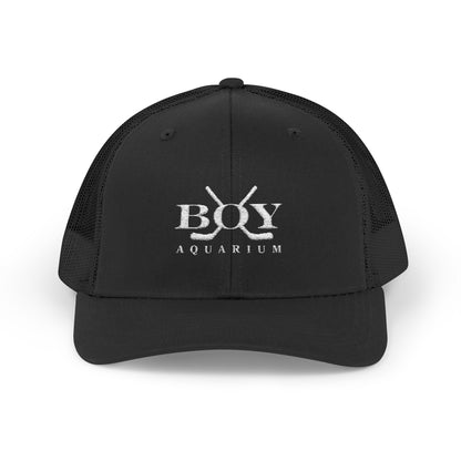 Boy Aquarium Hockey Trucker Cap | Embroidered Logo Hat