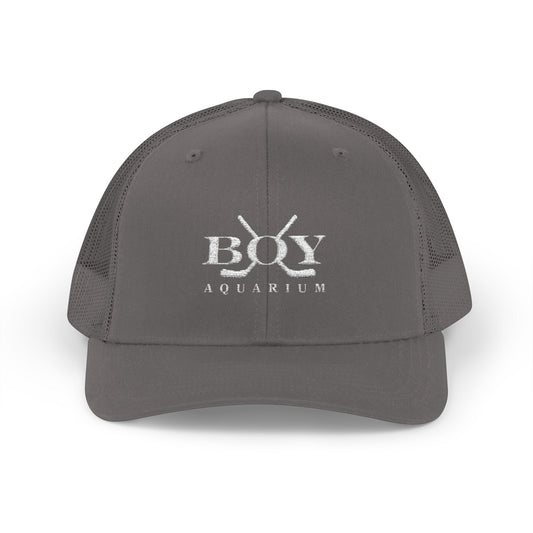 Boy Aquarium Hockey Trucker Cap | Embroidered Logo Hat