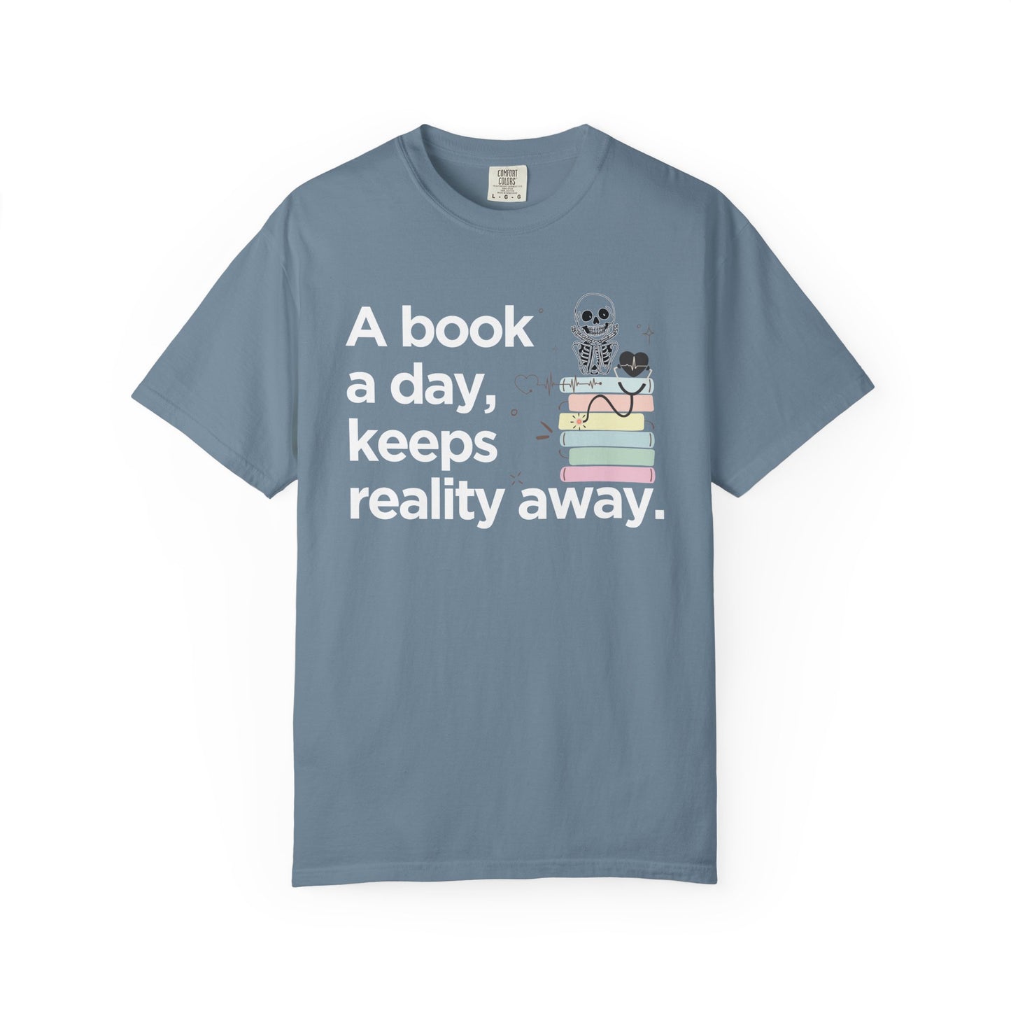 A_Book_a_Day_Keeps_Reality_Away_Ice_Blue