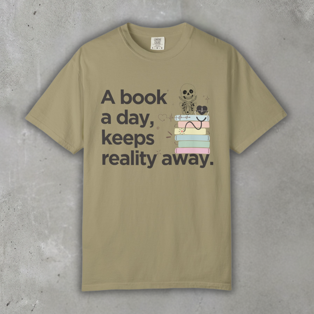 A_book_a_day_keeps_reality_away_Khaki