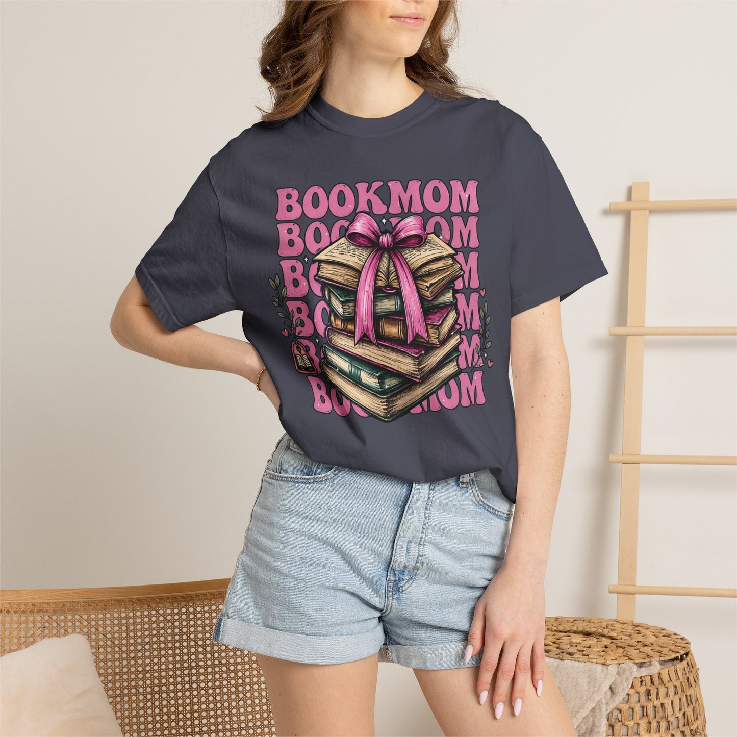 BookMom_Shirt_Navy