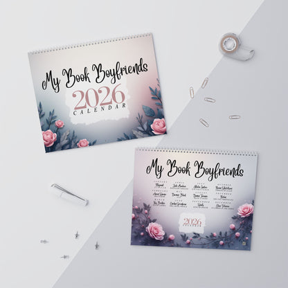 My Book Boyfriends 2026 Wall Calendar – Romantasy & BookTok Art Calendar