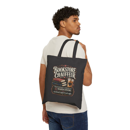 Bookstore_Chauffeur_tote_bag_ Black Mockup