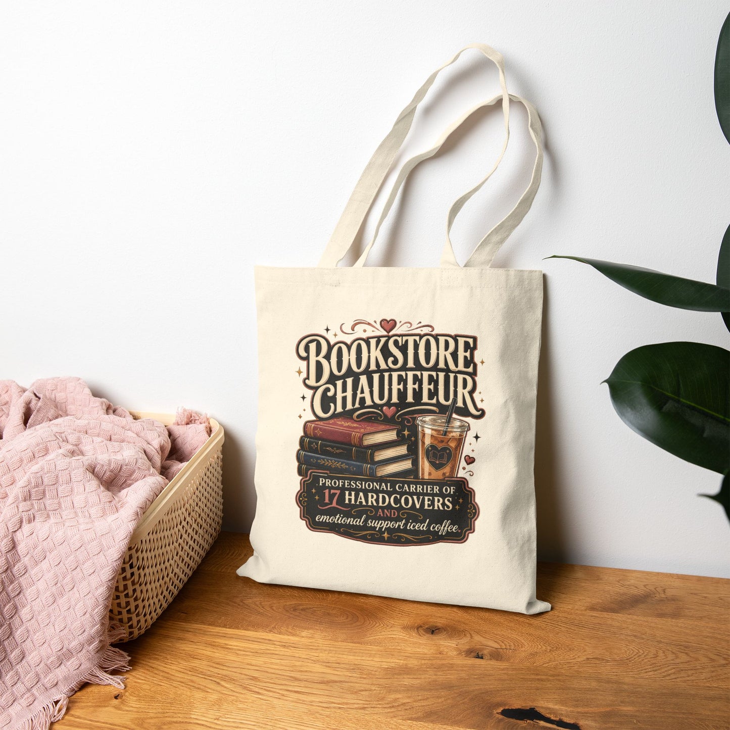 Bookstore Chauffeur tote bag mockup