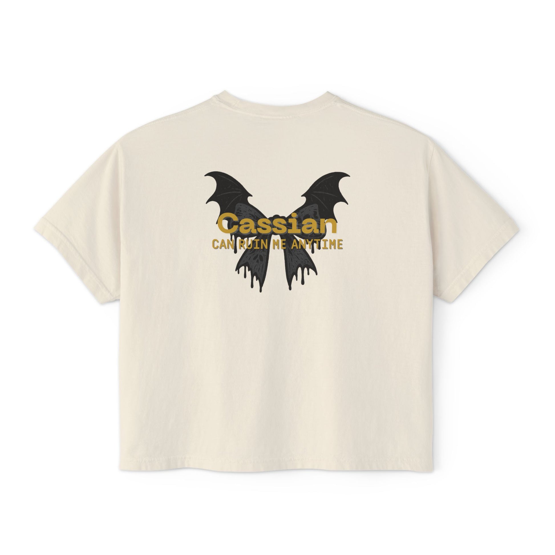 Cassian Can Ruin Me Boxy Tee Ivory