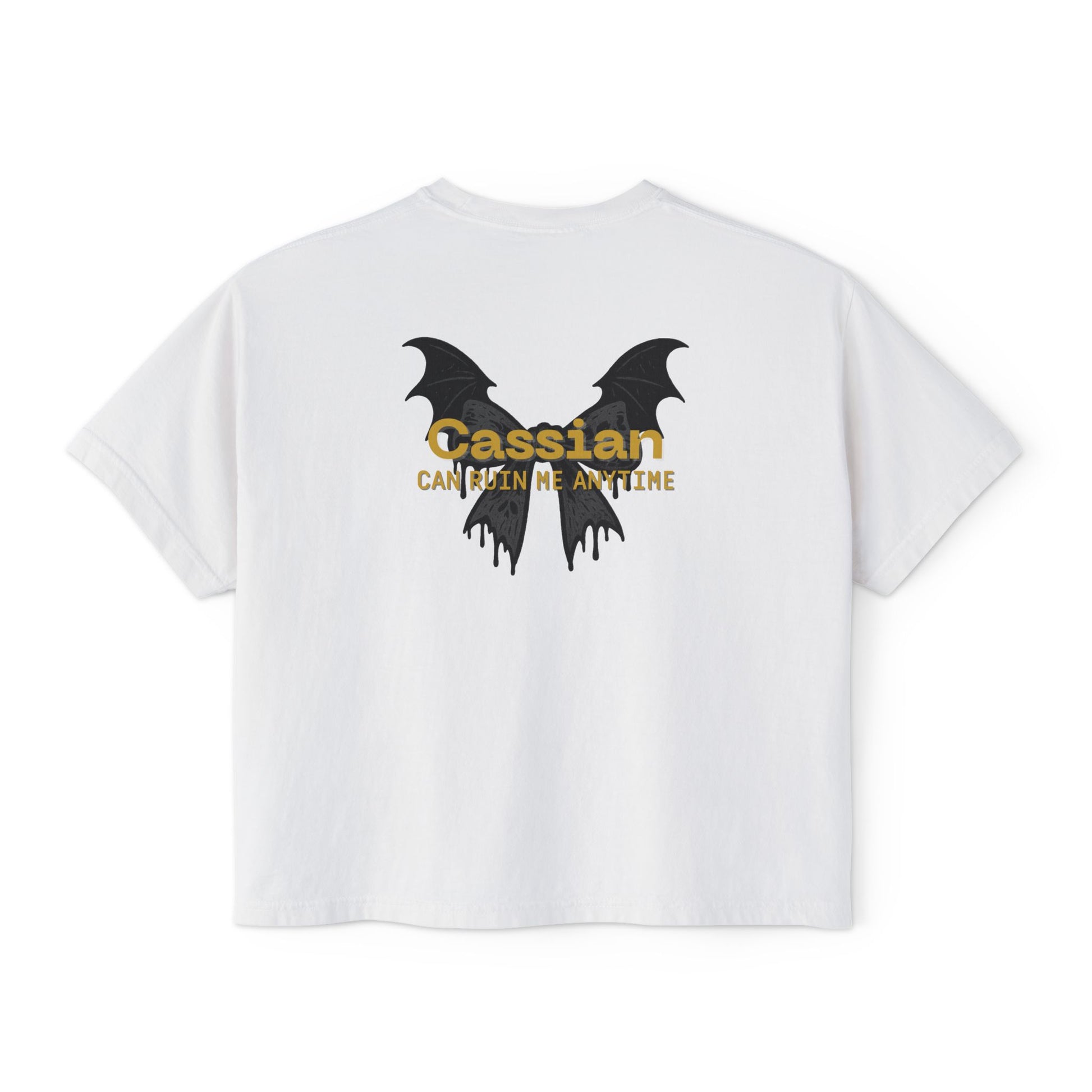 Cassian Can Ruin Me Boxy Tee White