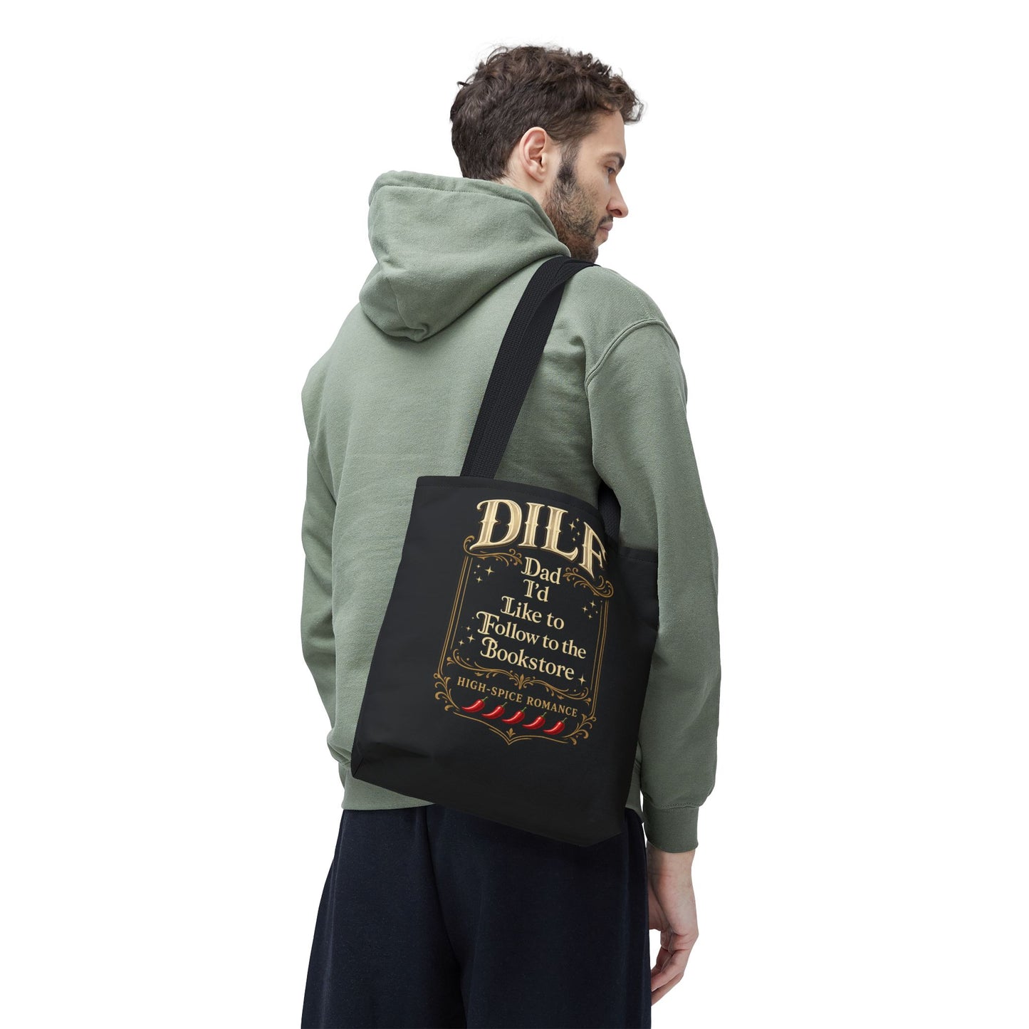 DILF_Tote_Bag Black Mockup 4