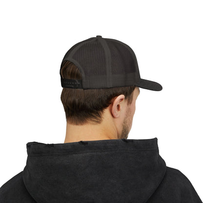 DILF_Trucker_Cap_Dark Heather Grey Back