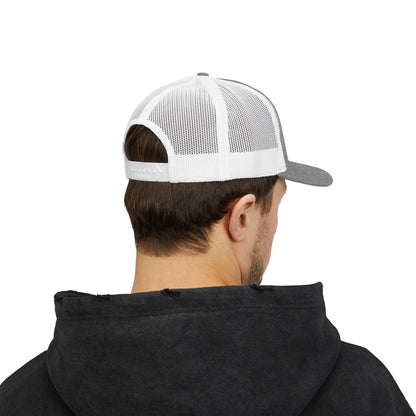 DILF_Trucker_Cap_Heather Grey/White back