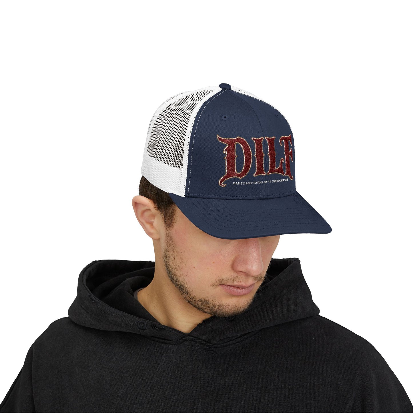 DILF_Trucker_Cap_Navy/White