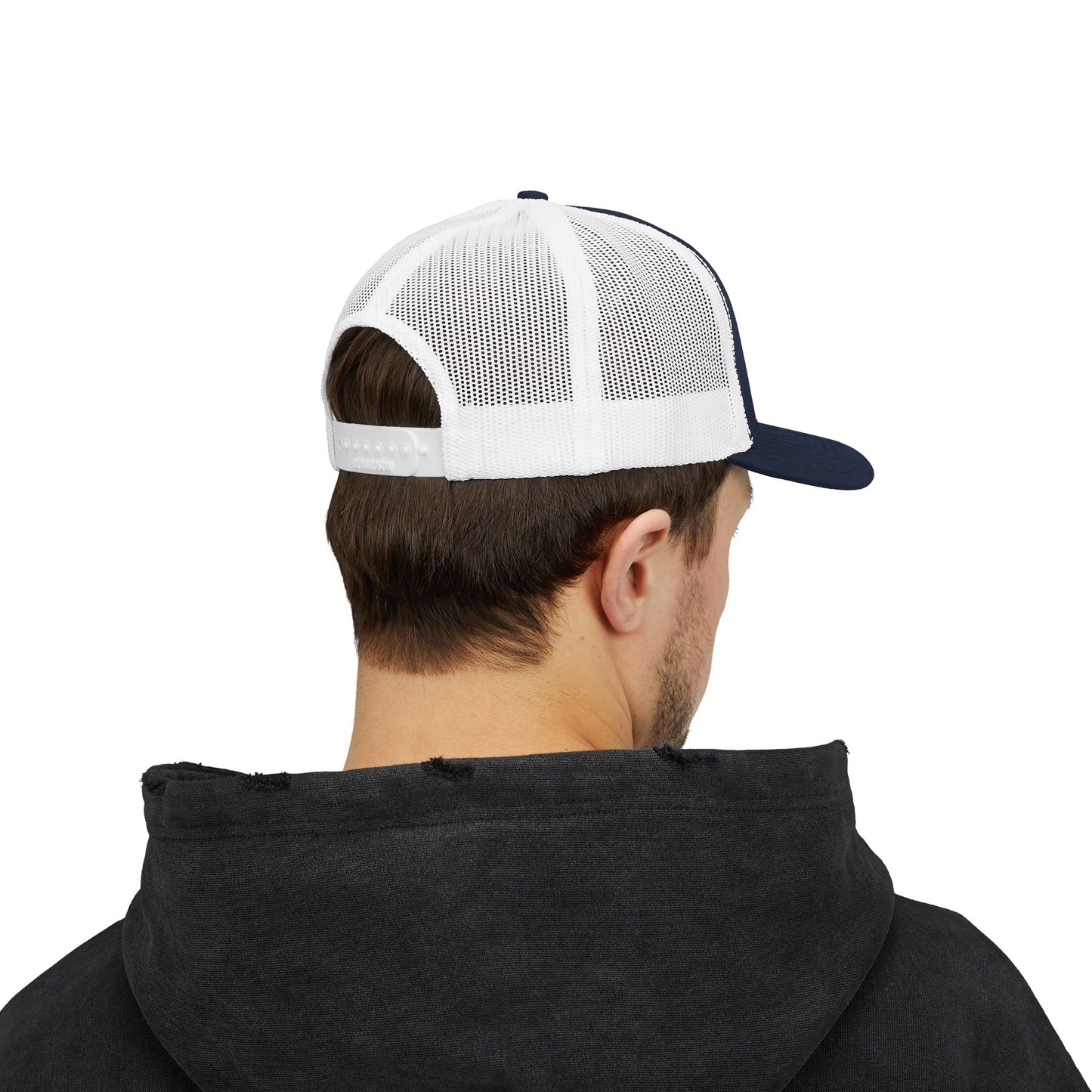 DILF_Trucker_Cap_Navy/White Back