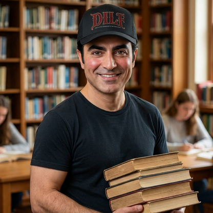 DILF Trucker Cap when worn