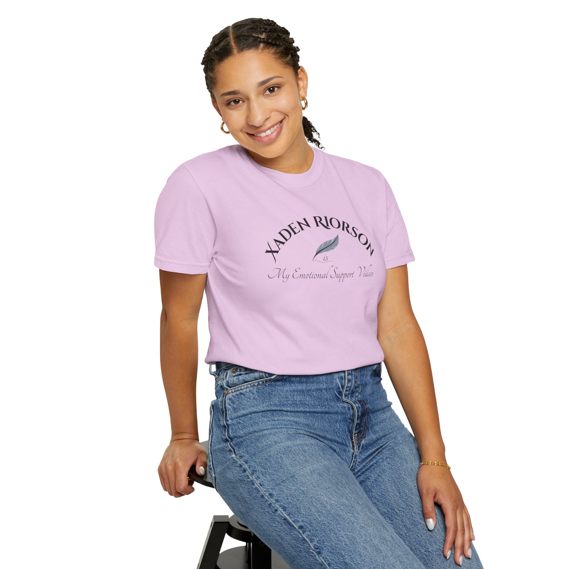 Emotional Support Villain Shirt Xaden Riorson Orchid Mockup