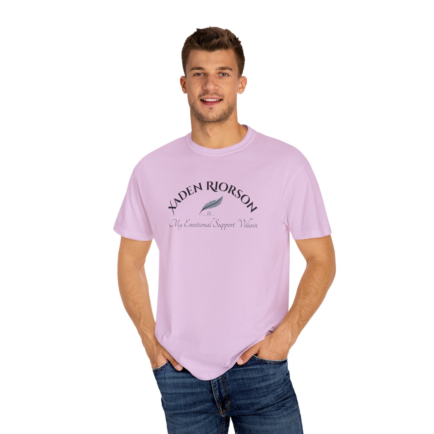 Emotional Support Villain Shirt Xaden Riorson Orchid Mockup 2