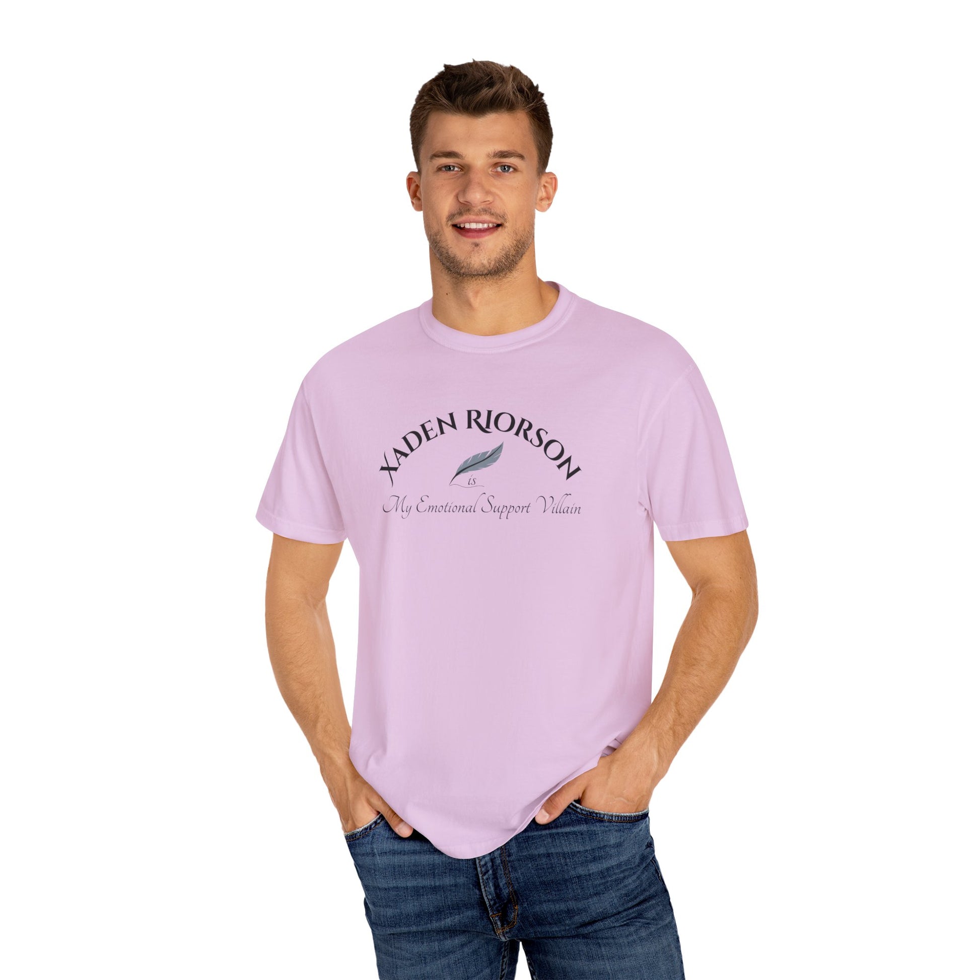 Emotional Support Villain Shirt Xaden Riorson Orchid Mockup 2
