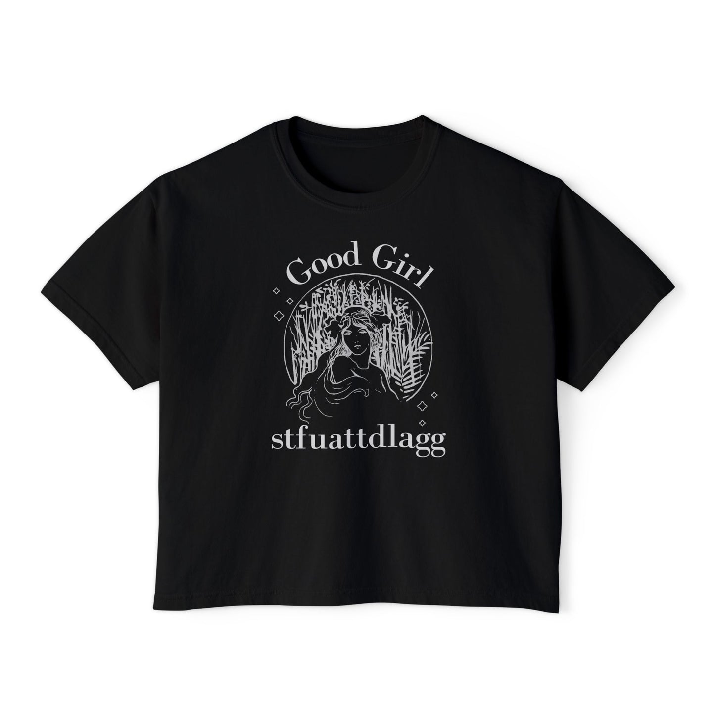 Good_Girl_STFUATTDLAGG_Boxy_Tee_Black