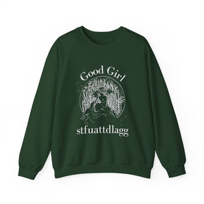 Good_Girl_STFUATTDLAGG_Sweatshirt_Forest_Green