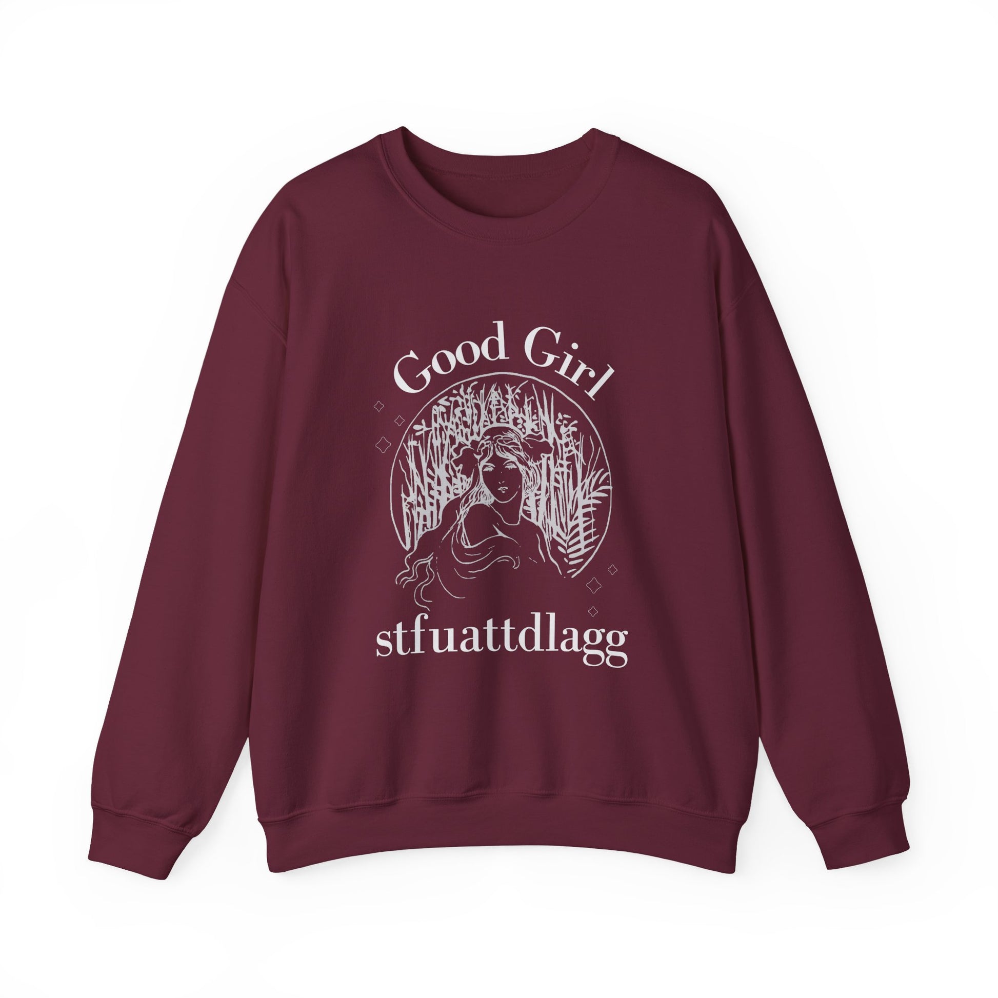 Good_Girl_STFUATTDLAGG_Sweatshirt_Maroon