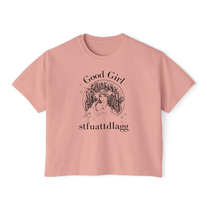 vintage design women's boxy tee