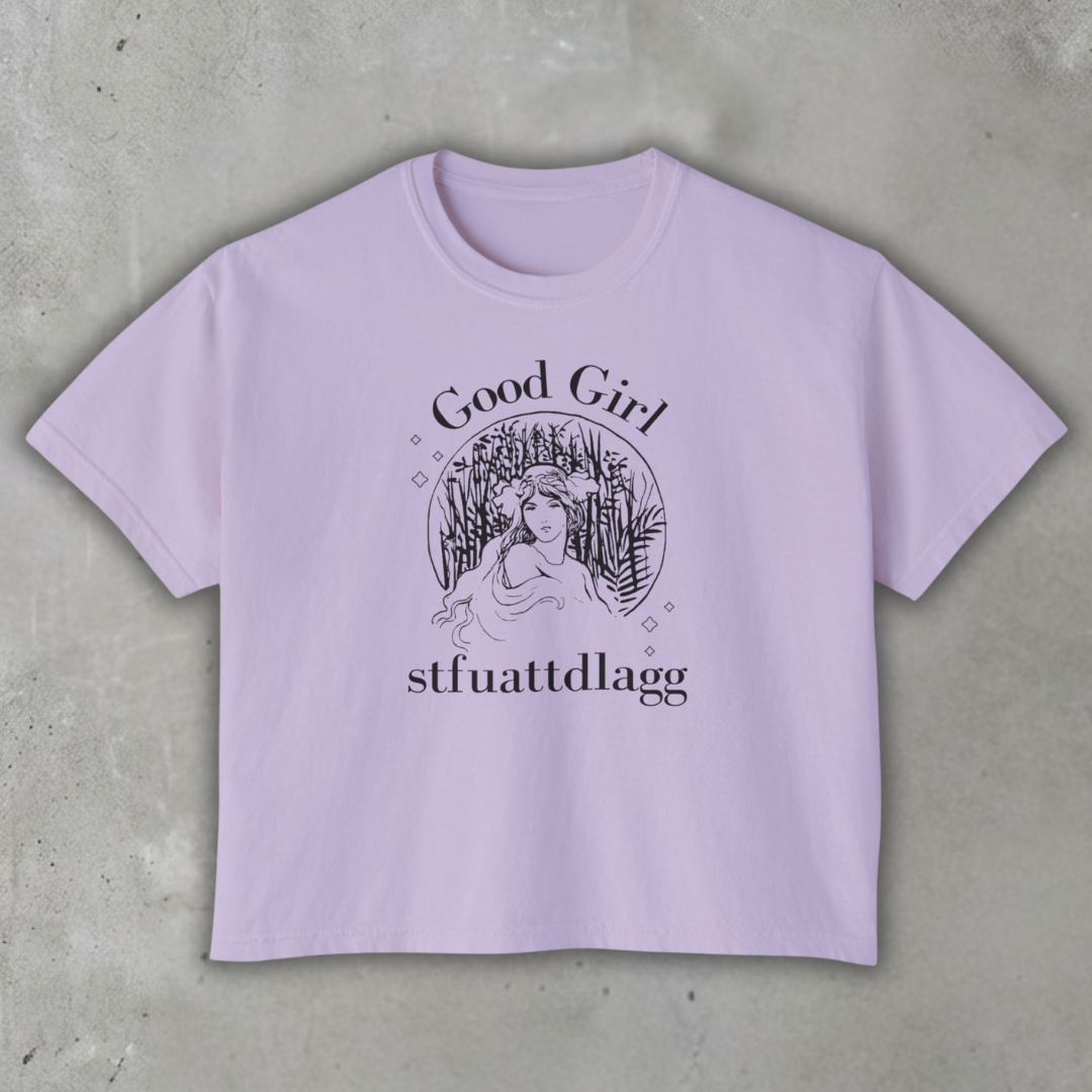 Good_girl_STFUATTDLAGG_Boxy_Tee_Orchid