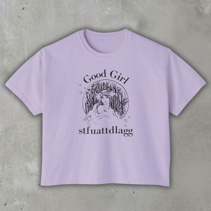 Good_girl_STFUATTDLAGG_Boxy_Tee_Orchid