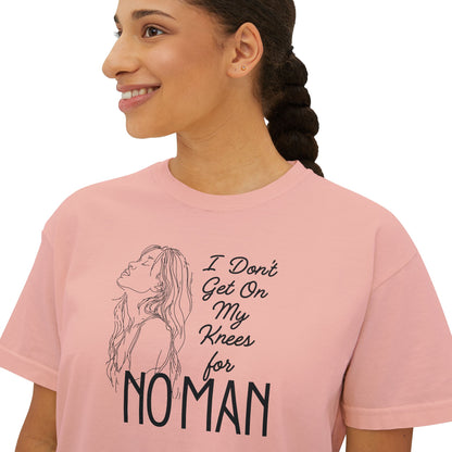 I_Don_t_Get_on_My_Knees_for_No_Man_Boxy_Tee_Peachy_Mockup