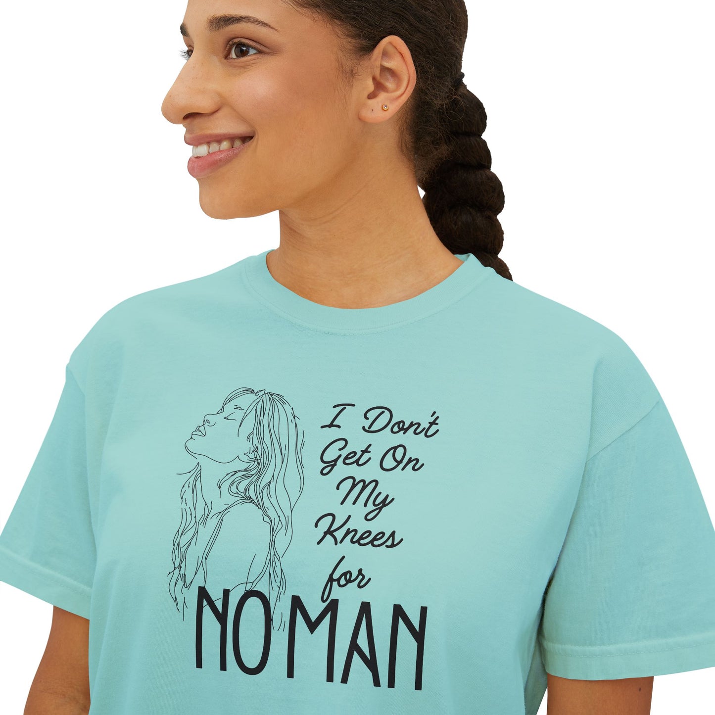 I_Don_t_Get_on_My_Knees_for_No_Man__Boxy_Tee_Chalk_Mint_mockup