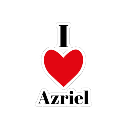 I Love Azriel Kiss-Cut Stickers