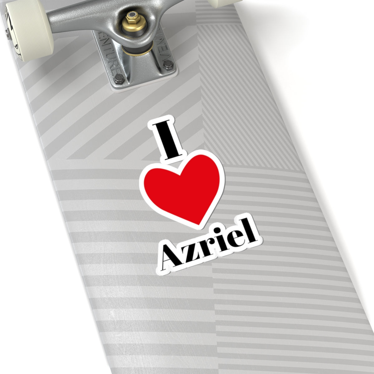 I Love Azriel Kiss-Cut Stickers mockup 3