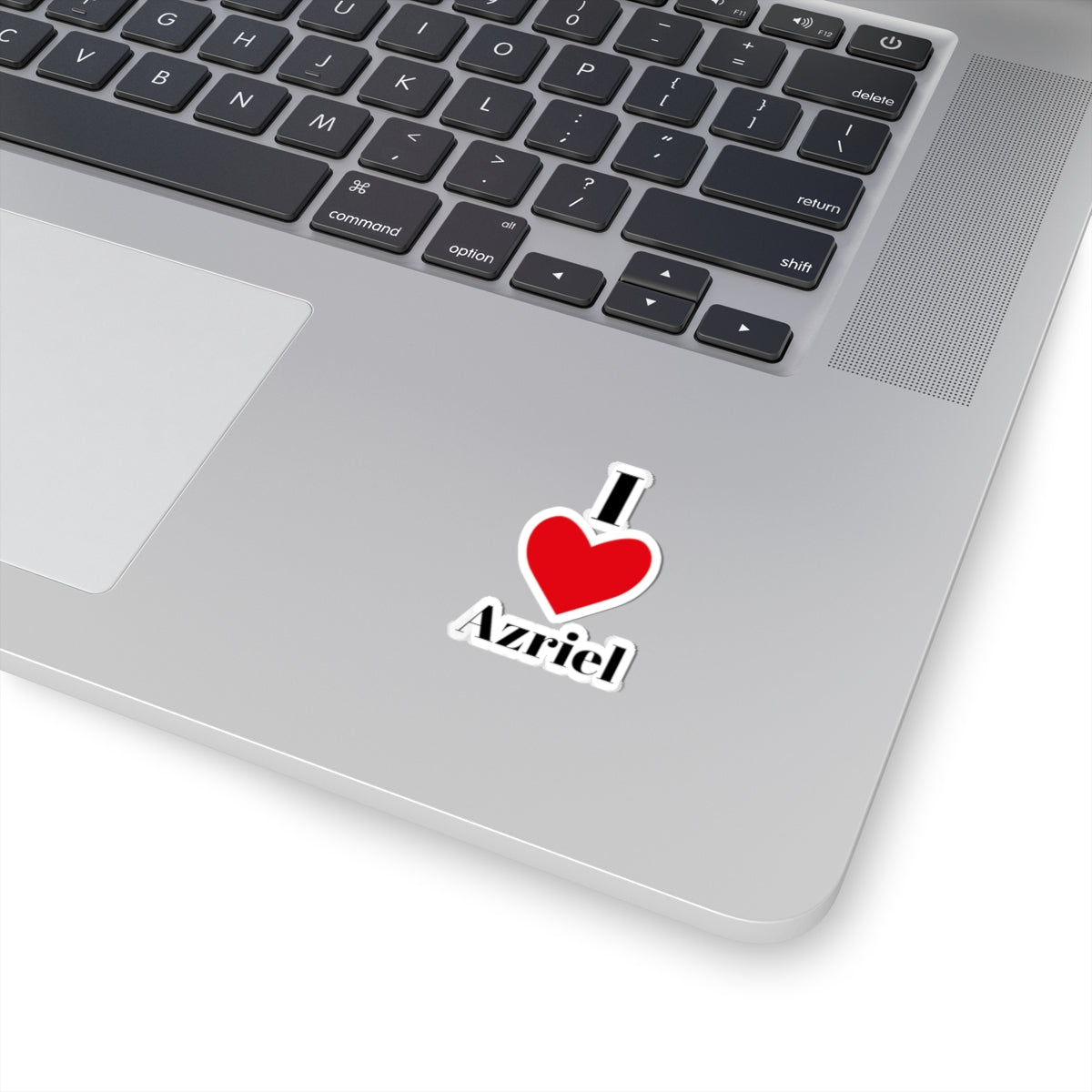 I Love Azriel Kiss-Cut Stickers mockup 4