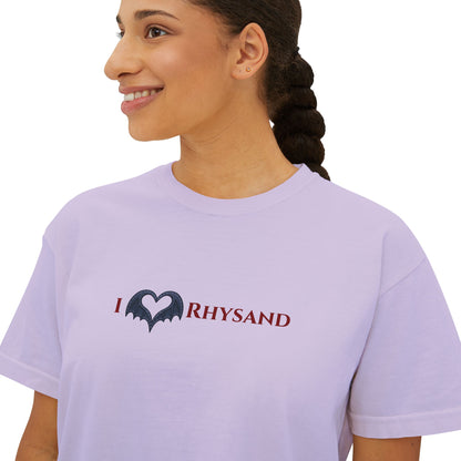 I ❤️ RHYSAND wings orchid boxy tee