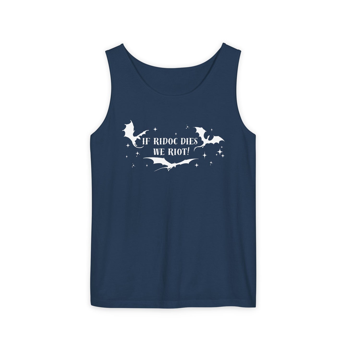 If_Ridoc_Dies_We_Riot_Tank_Top_True_Navy
