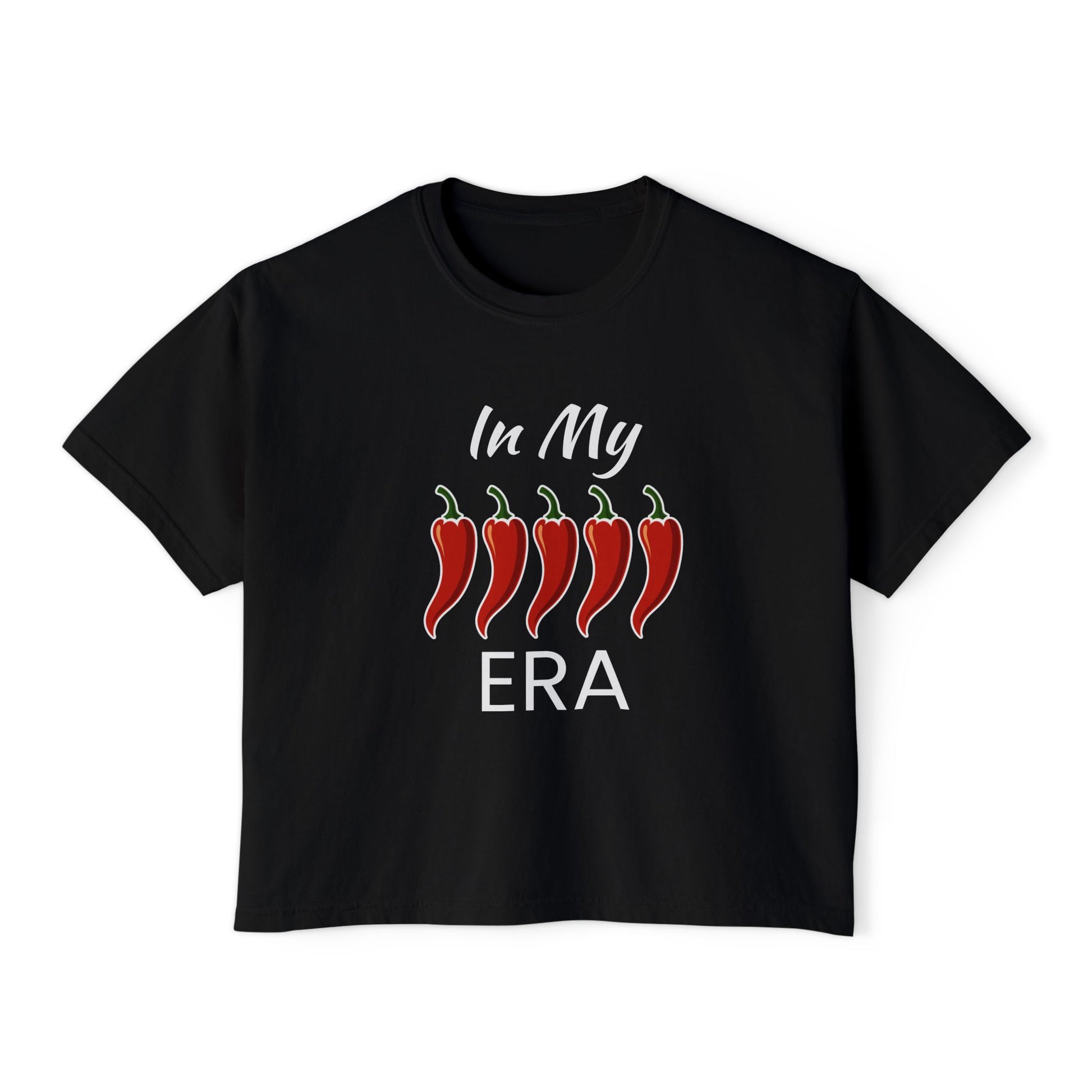 In_my_spicy_era_boxy_tee_Black