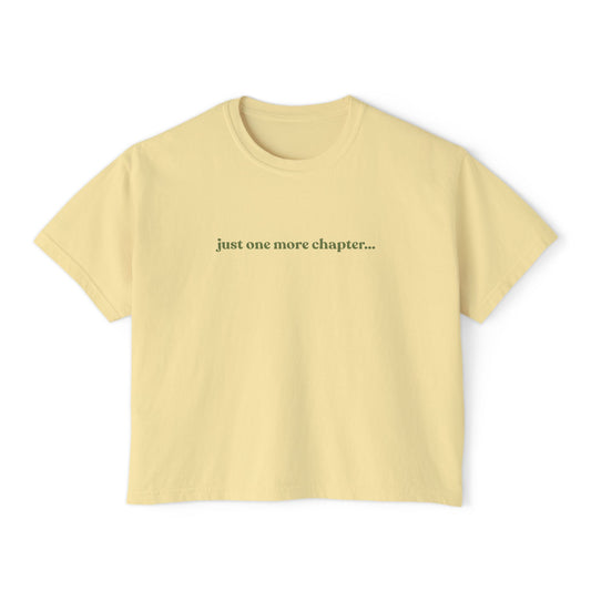 Just One More Chapter Tee | Book Lover Shirt for Readers and BookTok Fans