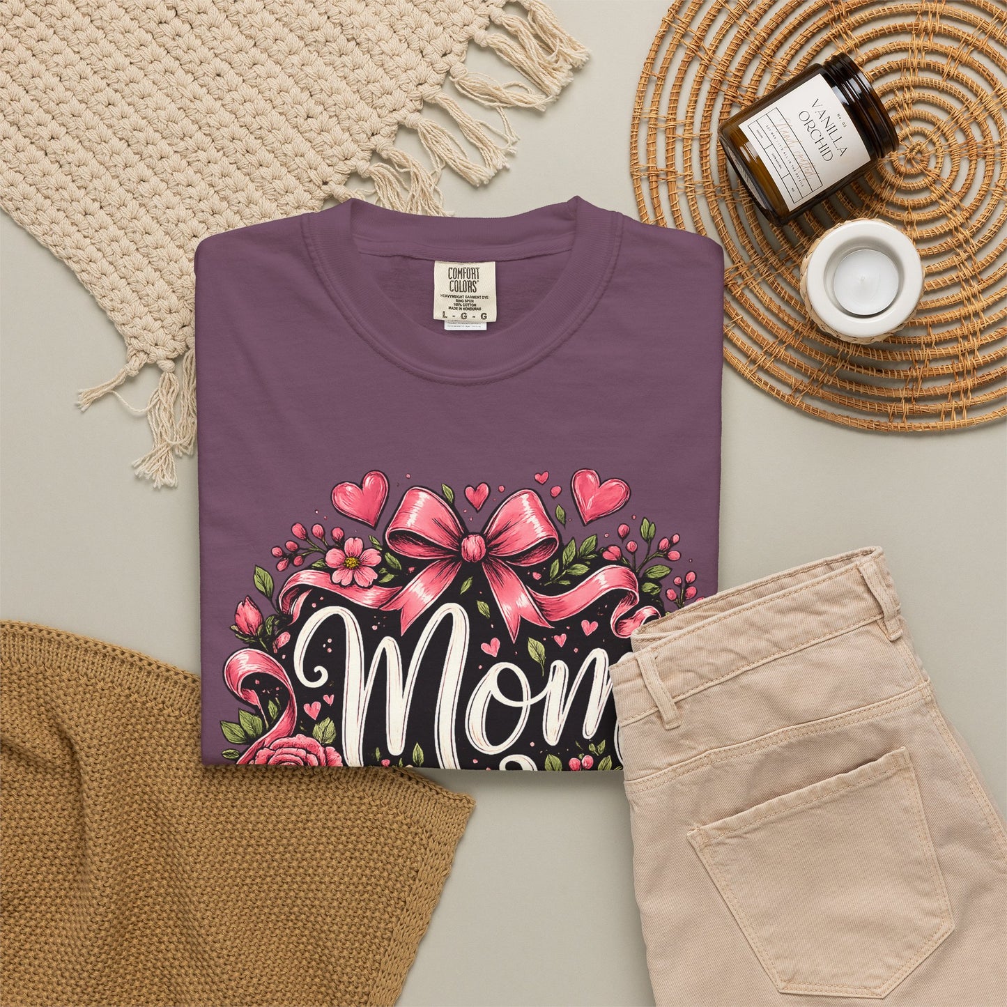 Mom_Floral_T-Shirt_Heart_and_Book_berry