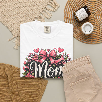 Mom_Floral_T-Shirt_Heart_and_Book_white