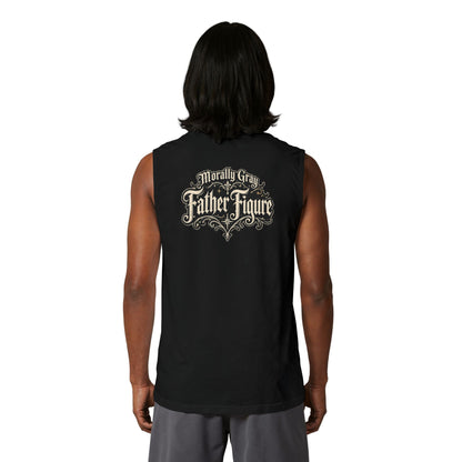 Morally_Grey_Father_Figure_Tank_Top_Black mockup