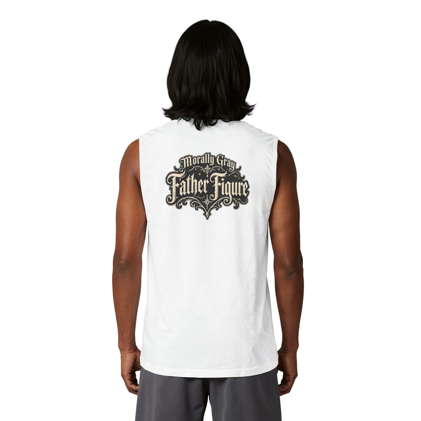 Morally_Grey_Father_Figure_Tank_Top_White Mockup