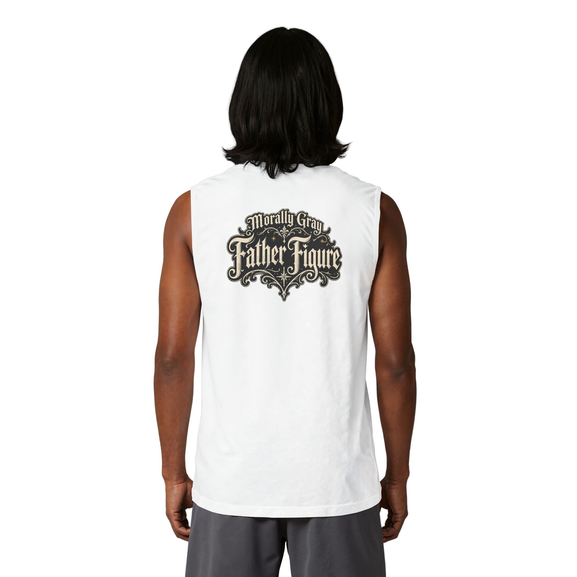 Morally_Grey_Father_Figure_Tank_Top_White Mockup