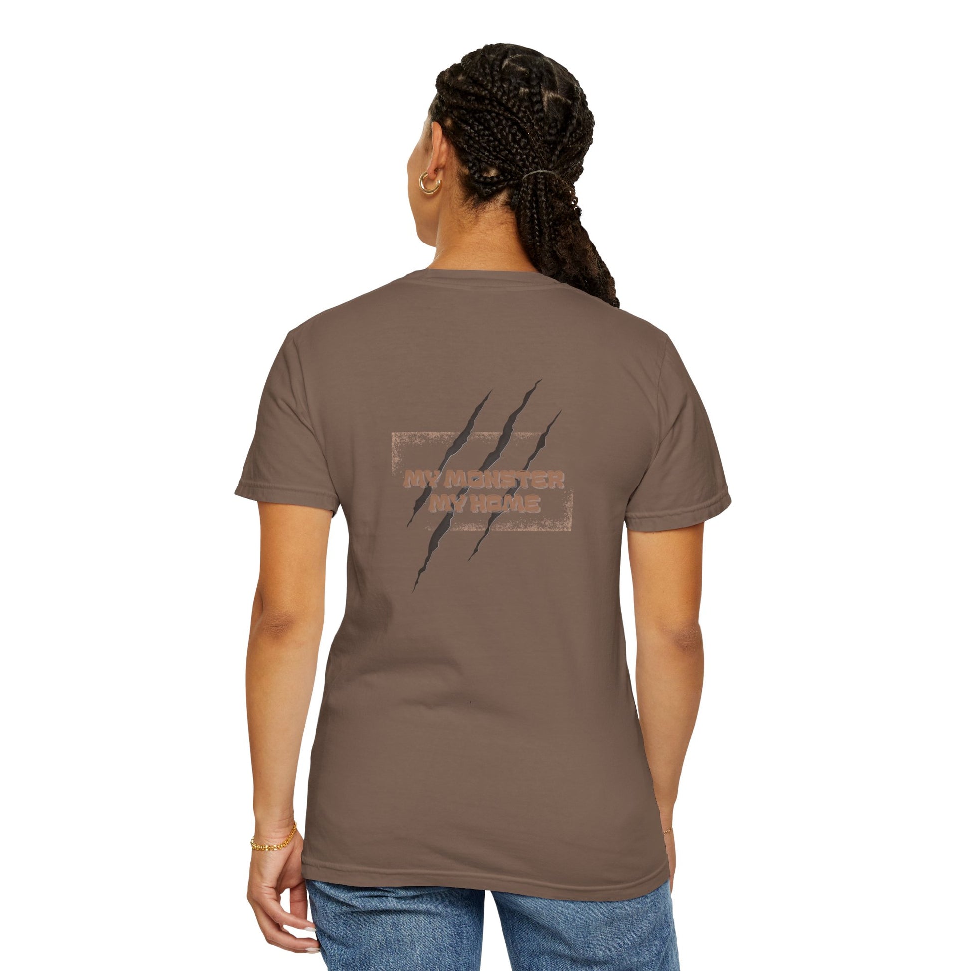 My Monster My Home T-Shirt Espresso mockup
