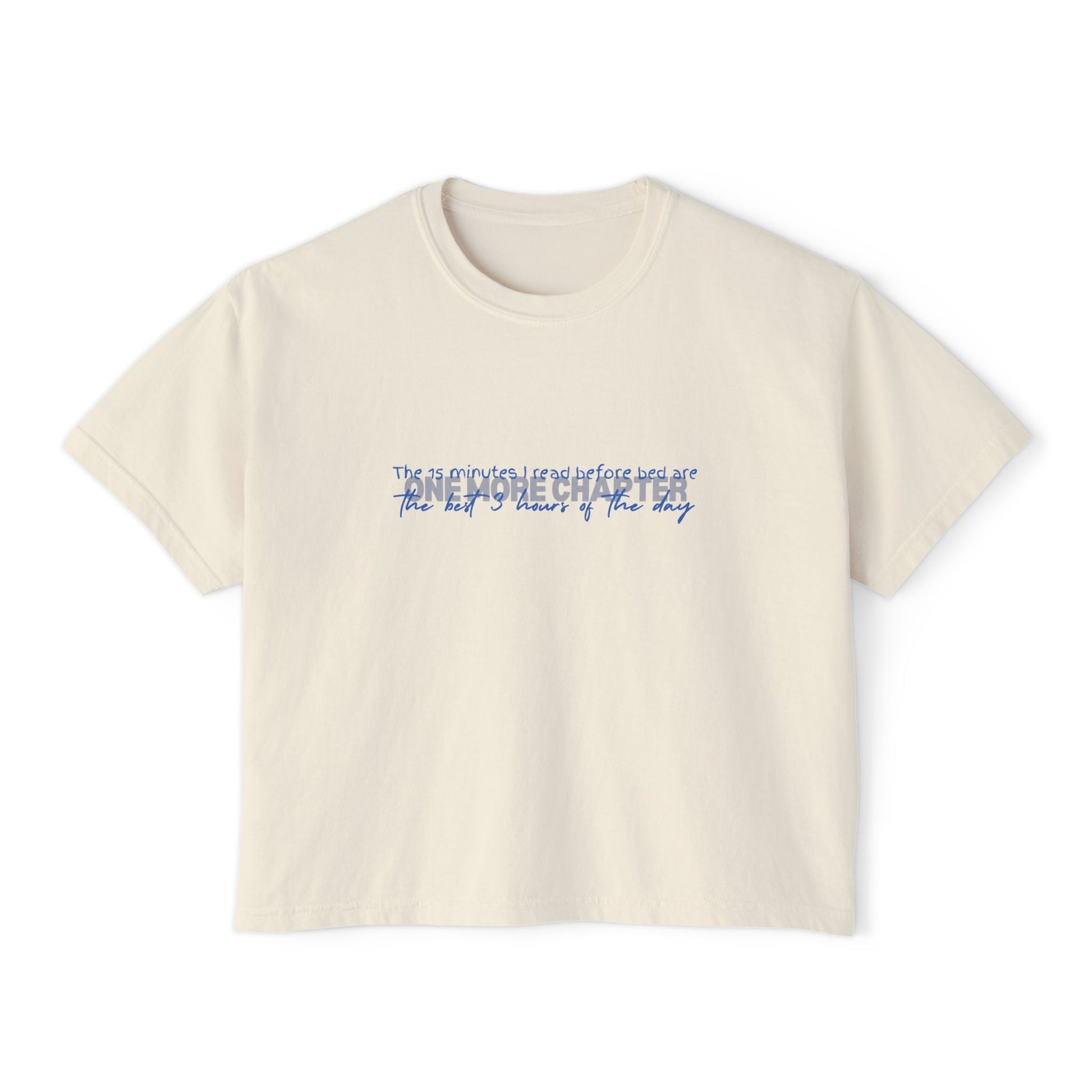 One_More_Chapter_Best_3_hrs_of_the_day_Minimalist_boxy_Tee_Ivory